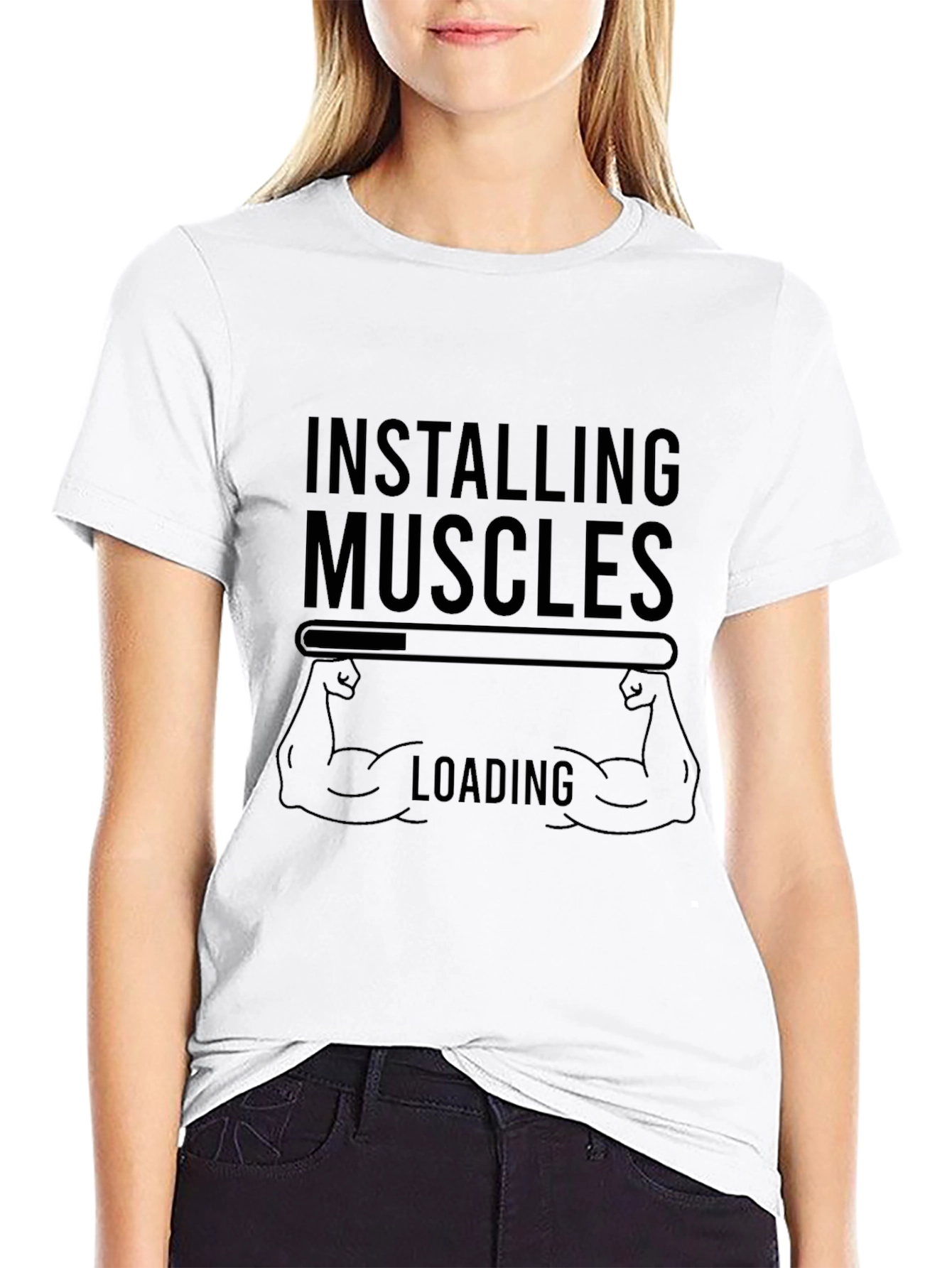 Installing Muscles Loading Mens T-Shirt - Black