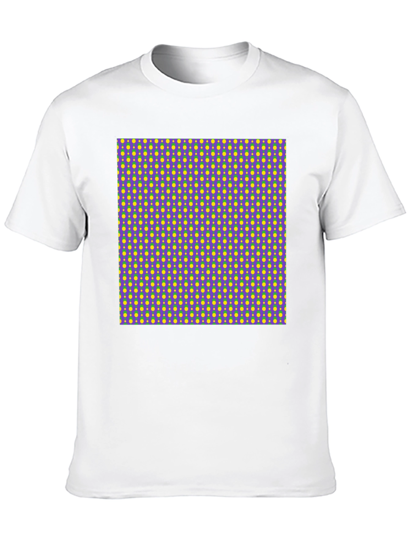 Vibrant Patterned Black T-Shirt