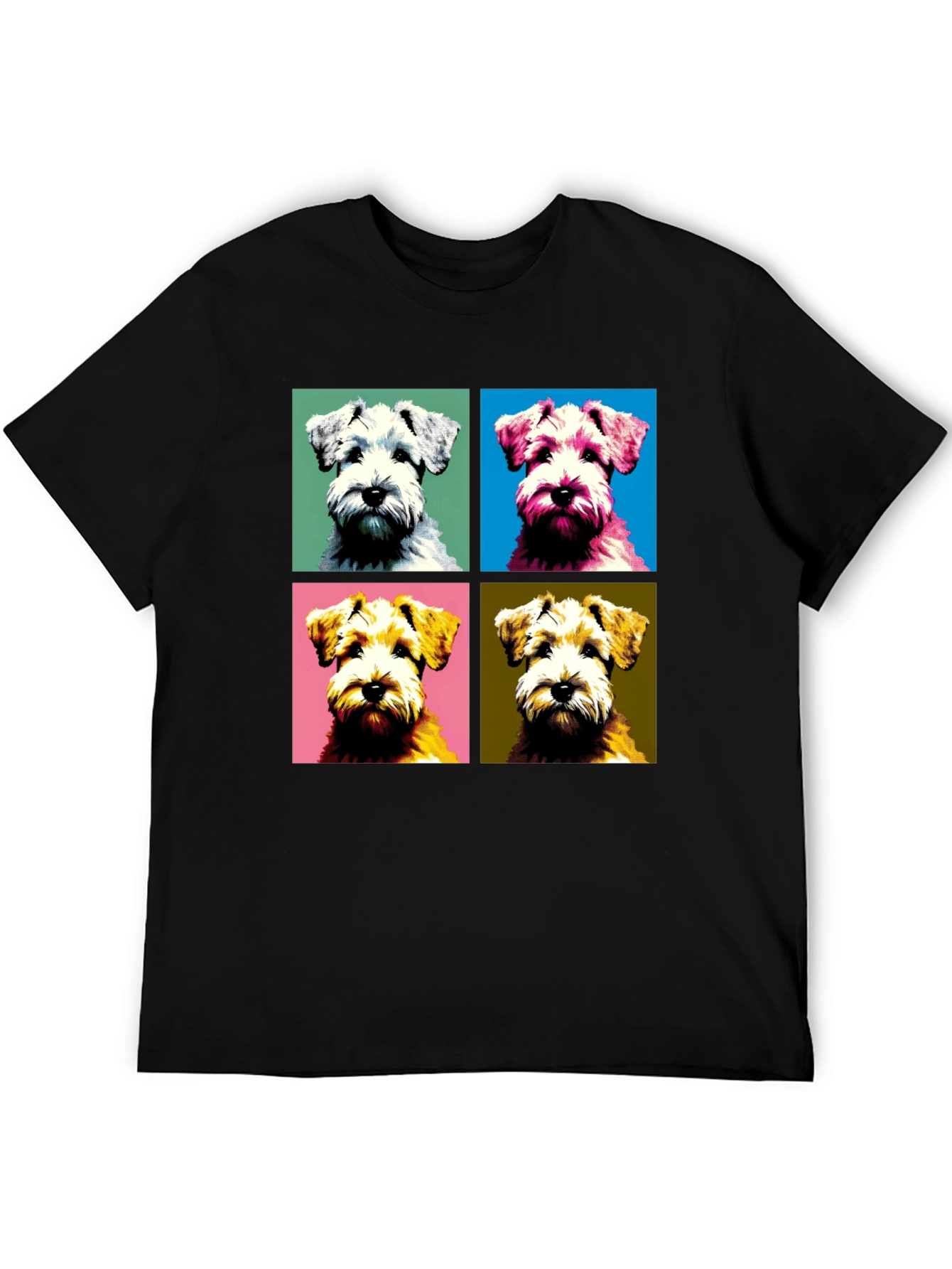 Pop Art Dog T-Shirt: Schnauzer Square Design