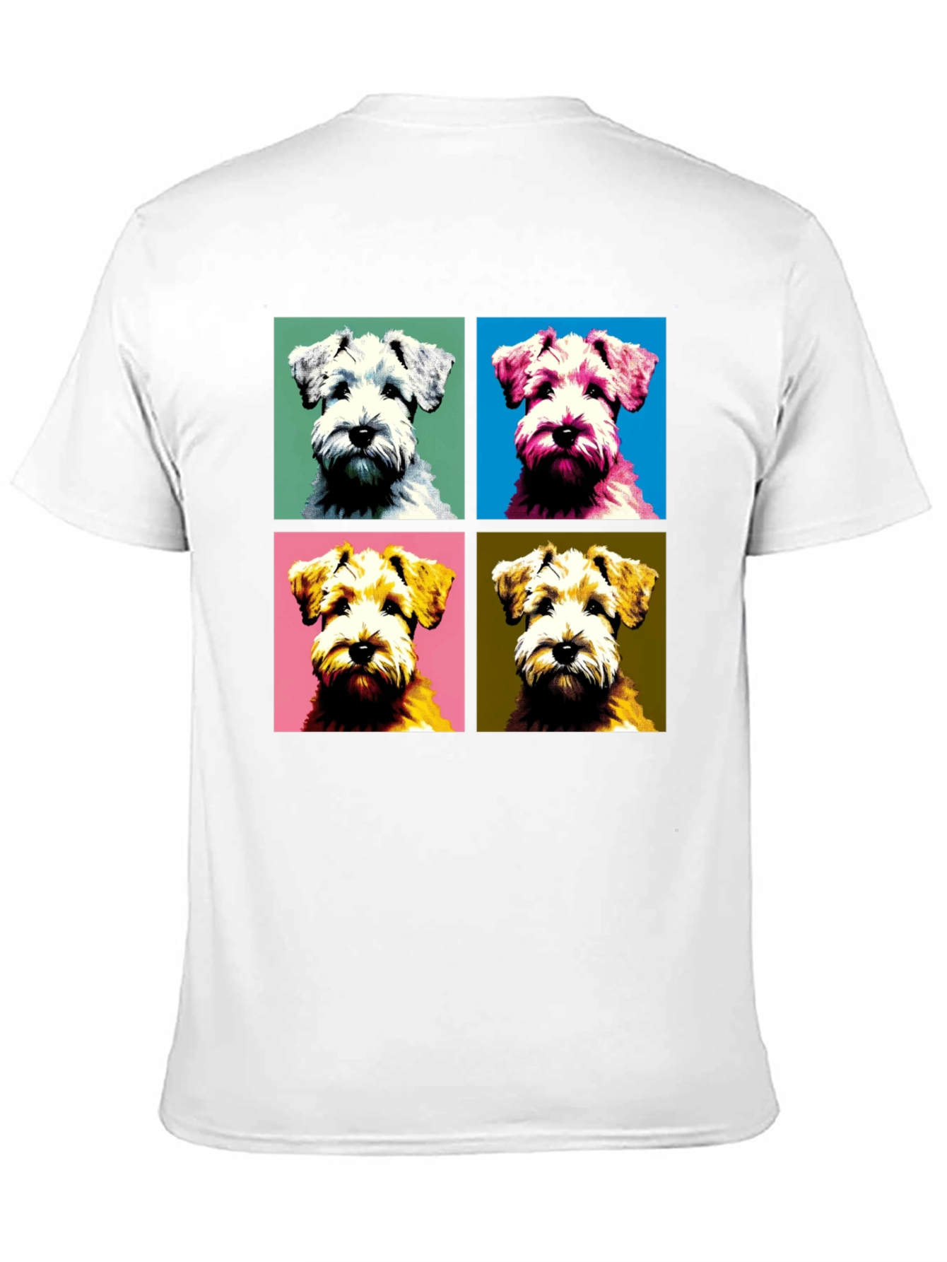 Pop Art Dog T-Shirt: Schnauzer Square Design