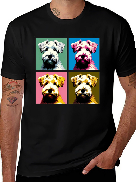 Pop Art Dog T-Shirt: Schnauzer Square Design