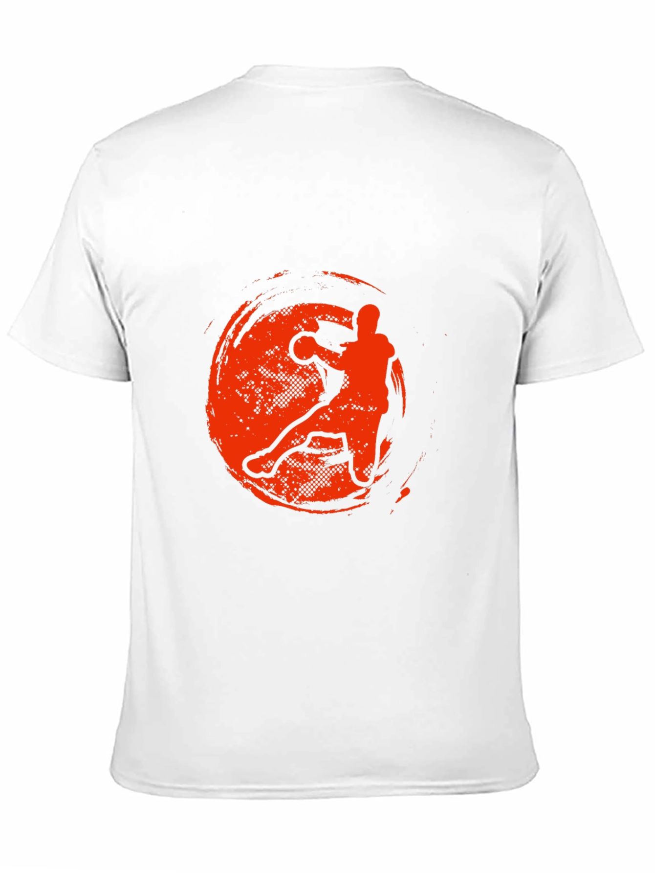 Handball Player Graphic T-Shirt - Black