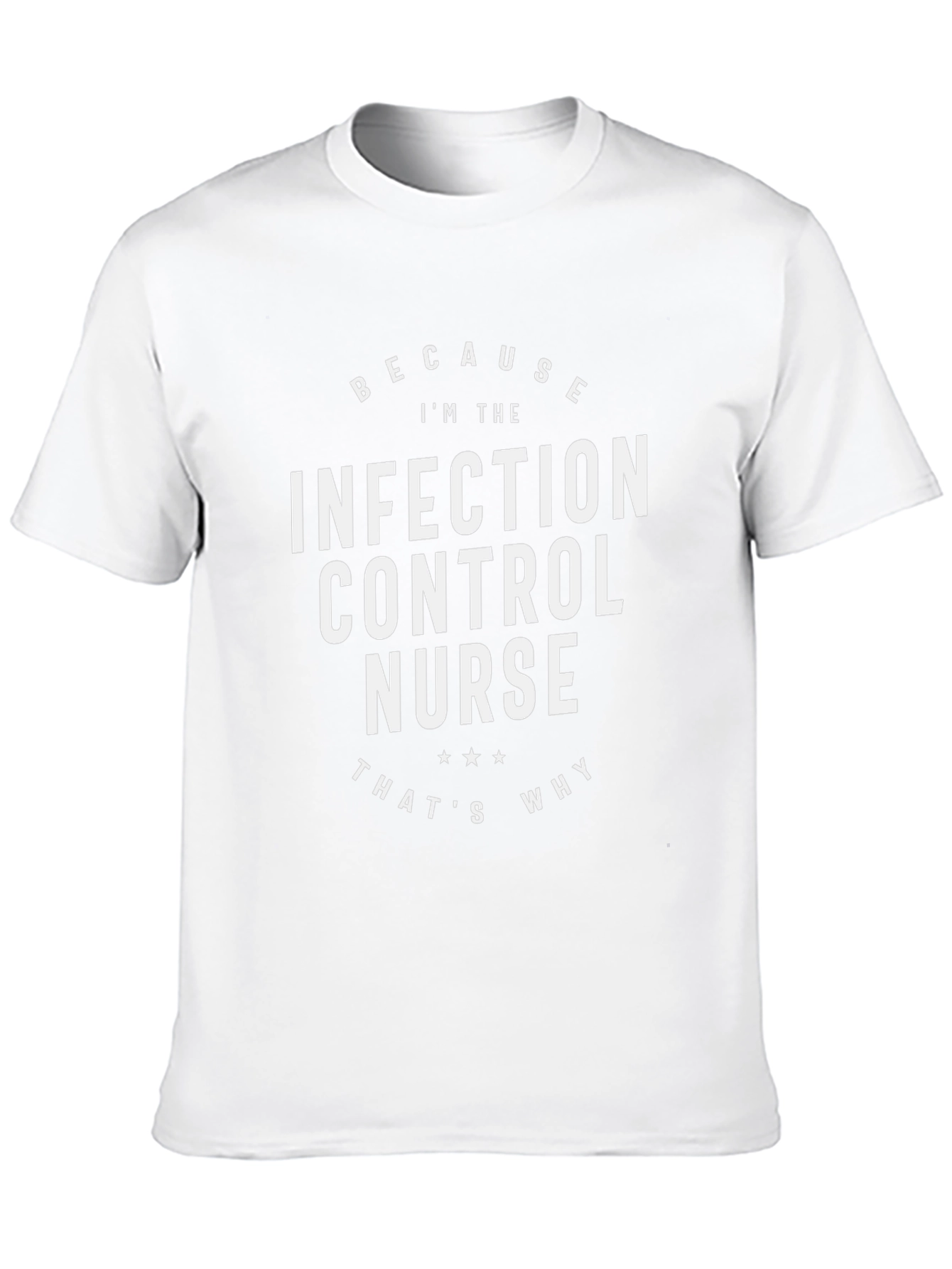 Infection Control Nurse T-Shirt - Because Im The Nurse