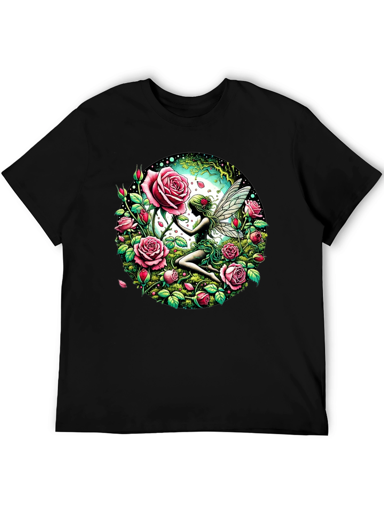 Fairy and Roses Graphic T-Shirt