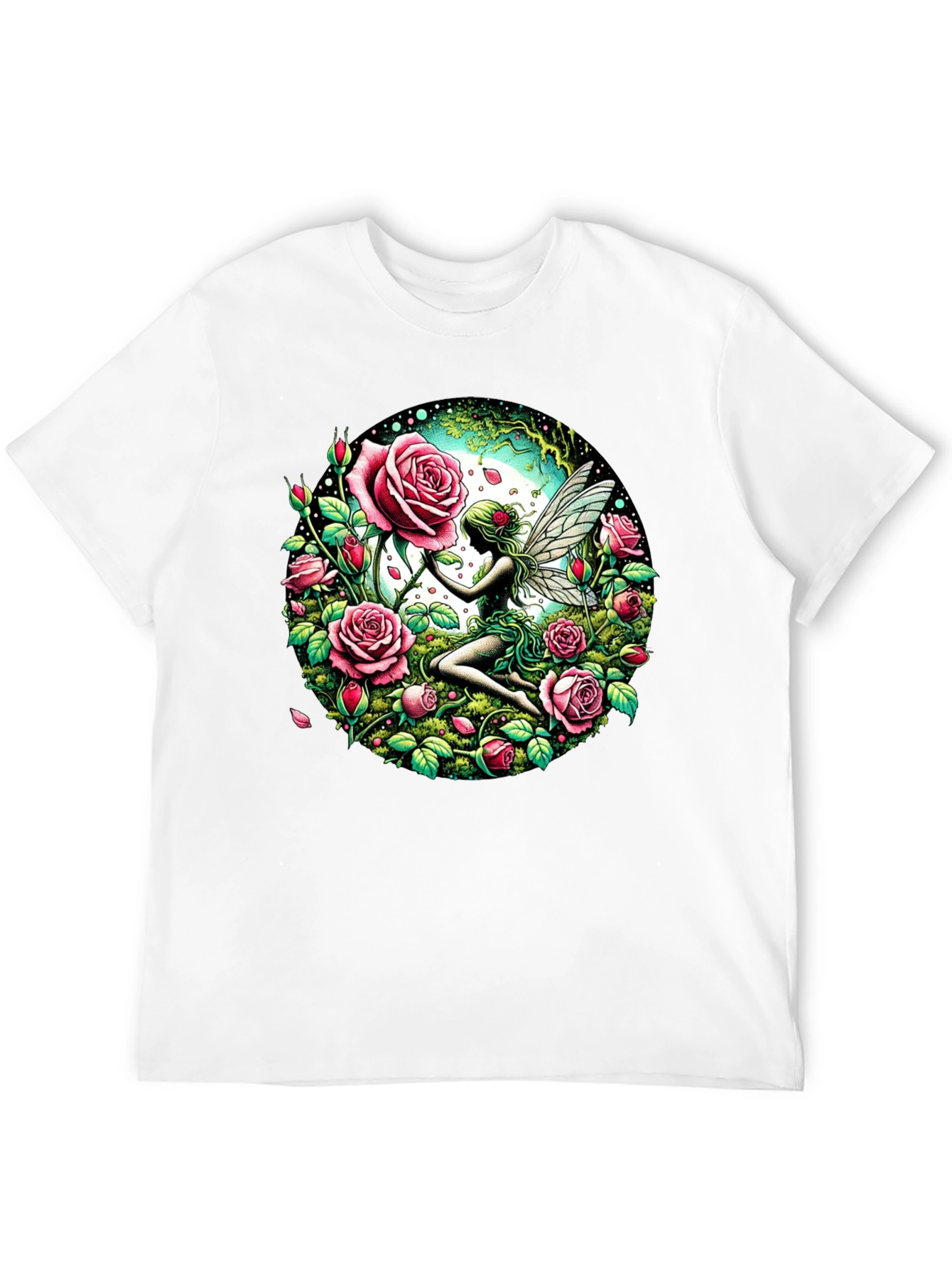 Fairy and Roses Graphic T-Shirt