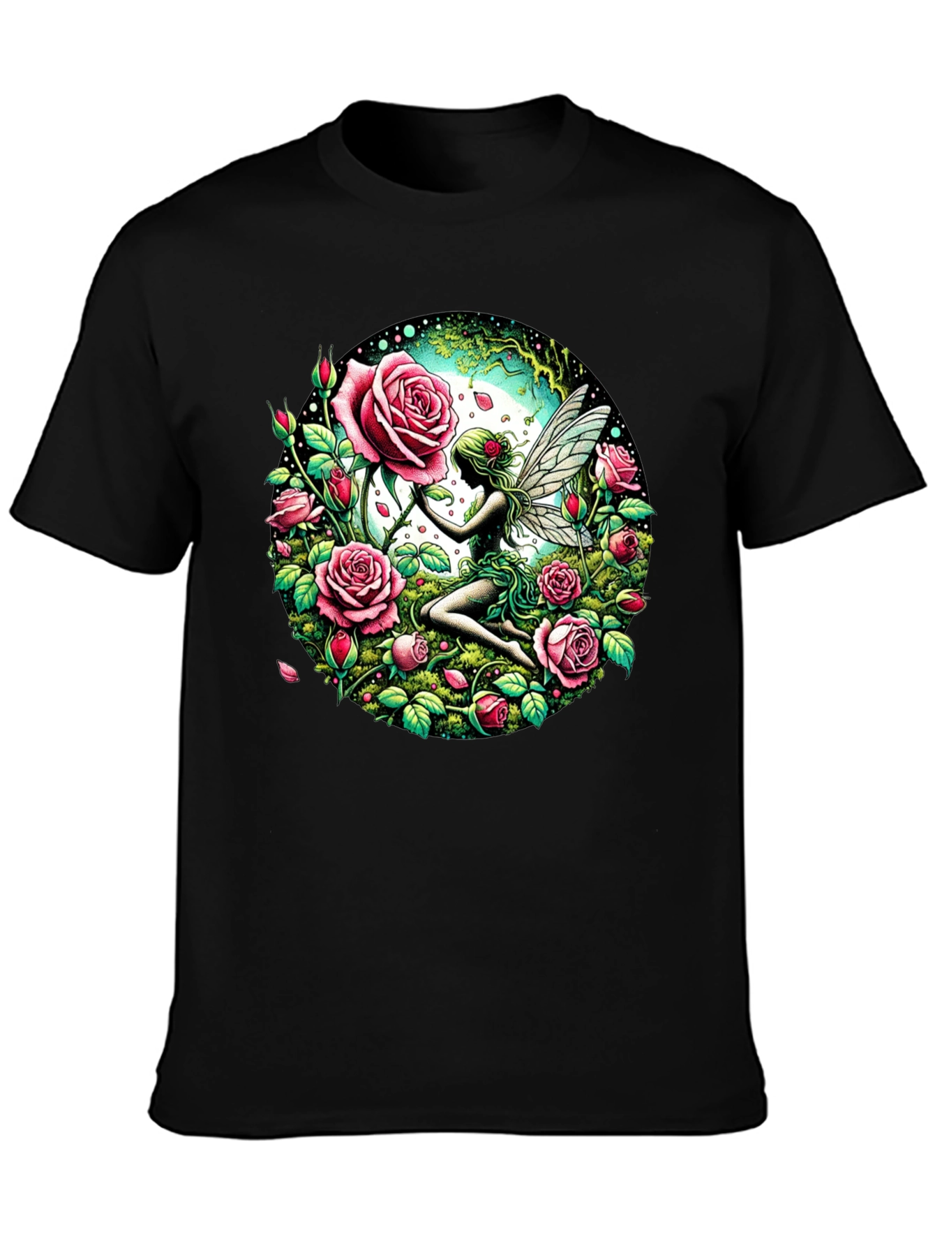 Fairy and Roses Graphic T-Shirt