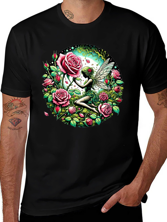 Fairy and Roses Graphic T-Shirt
