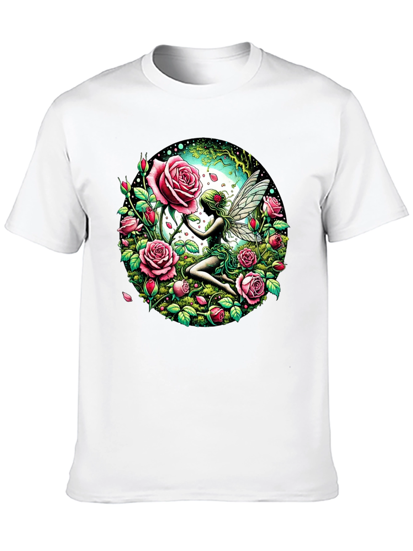Fairy and Roses Graphic T-Shirt