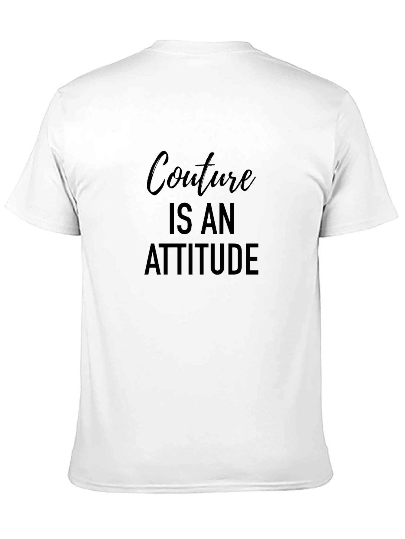 Couture Attitude Black Graphic Tee