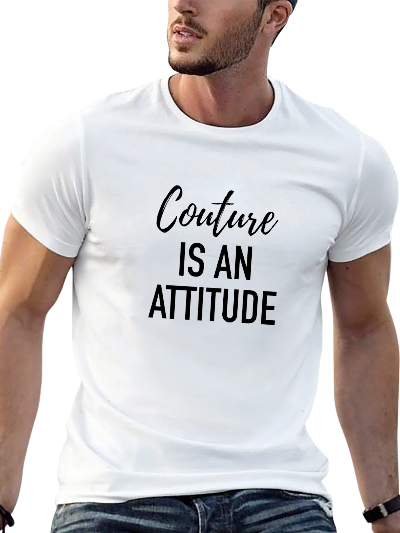 Couture Attitude Black Graphic Tee
