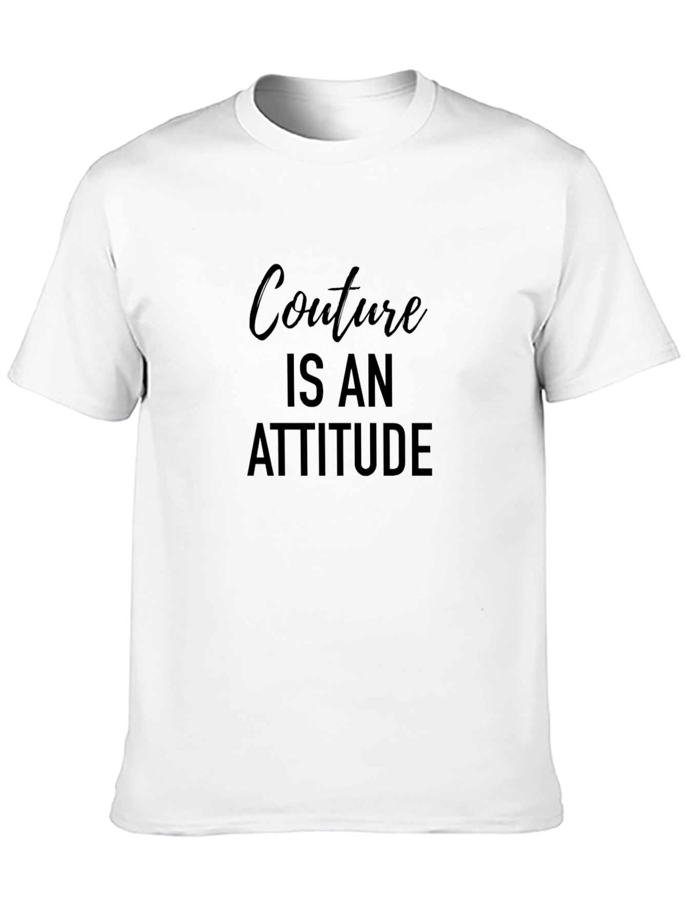 Couture Attitude Black Graphic Tee