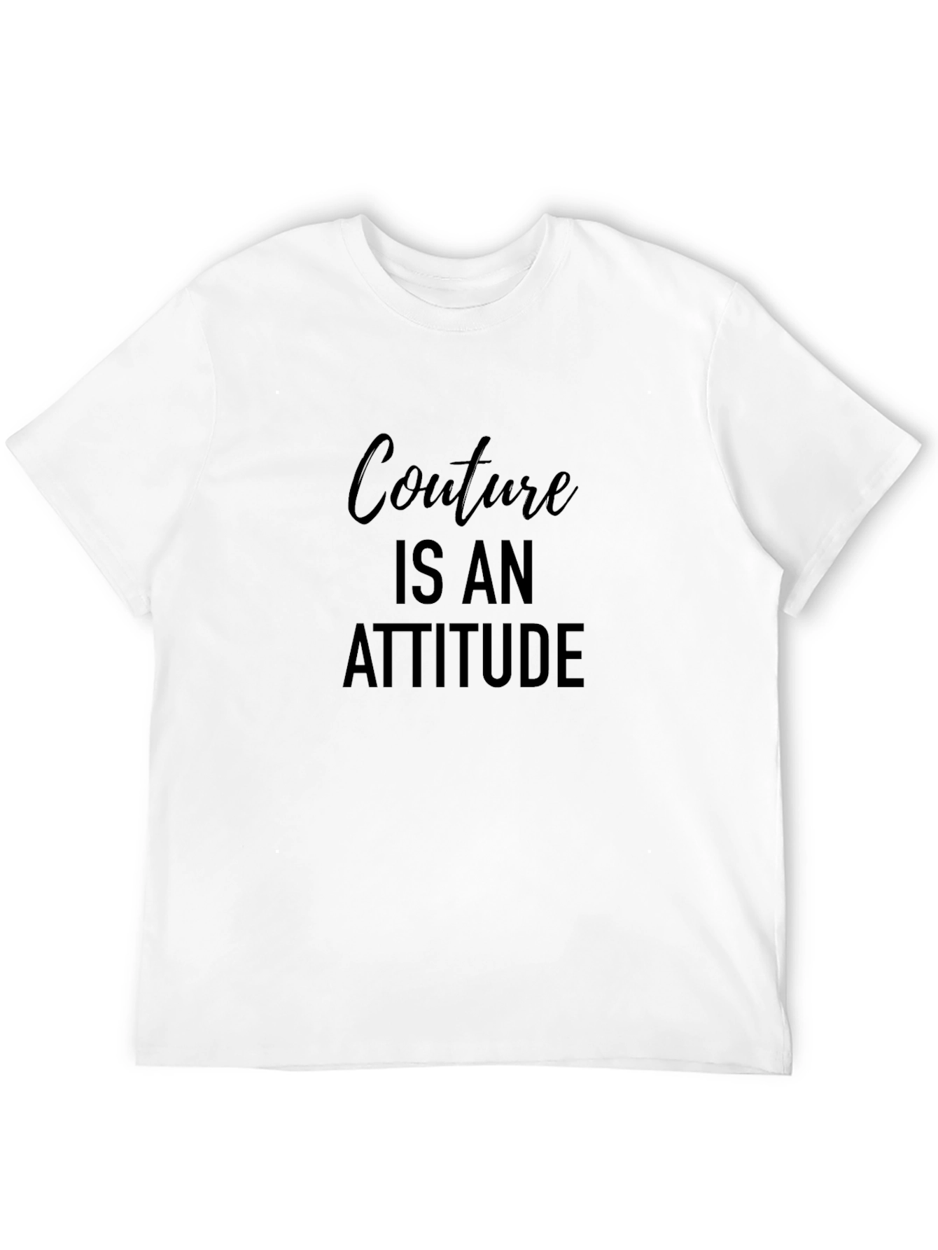 Couture Attitude Black Graphic Tee