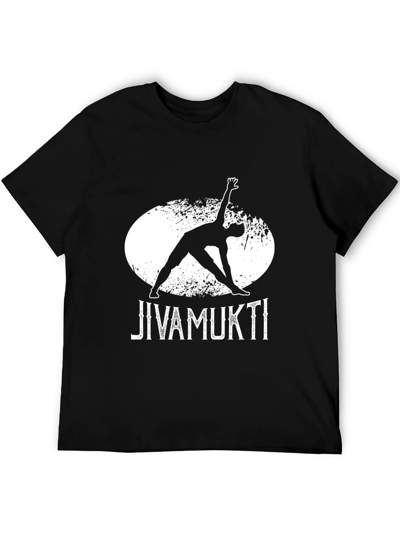 Jivamukti Yoga Graphic Tee - Black Cotton T-Shirt