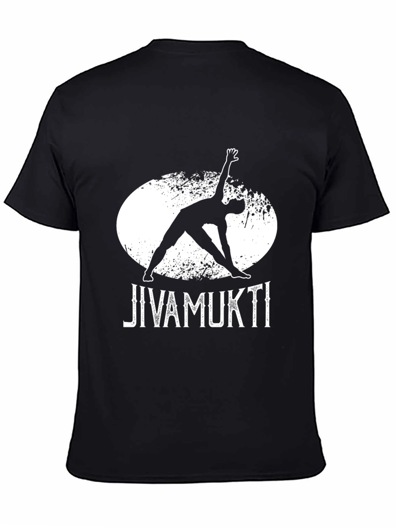 Jivamukti Yoga Graphic Tee - Black Cotton T-Shirt