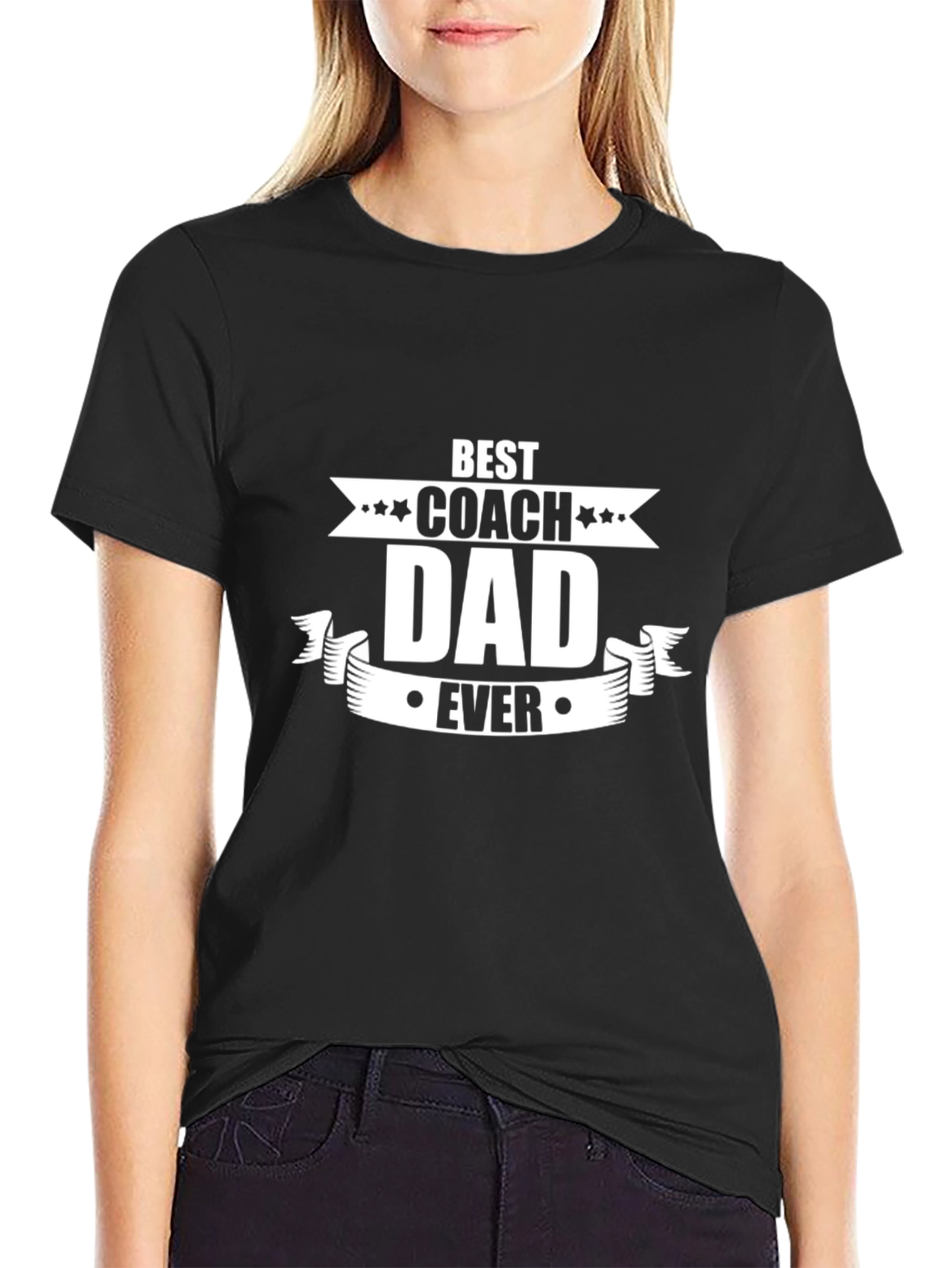 Best Coach Dad Ever Graphic T-Shirt