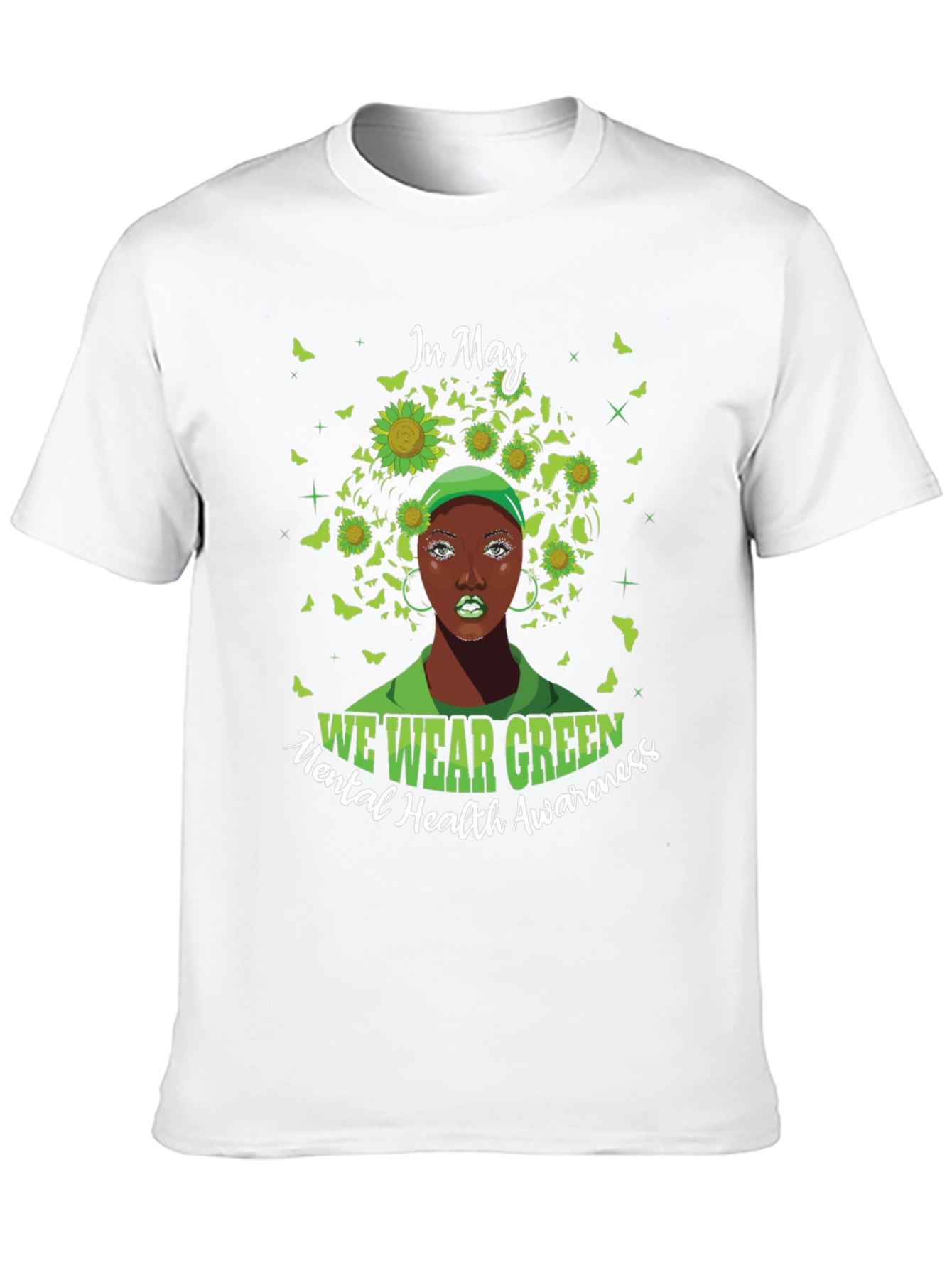 In May We Wear Green Mental Health Awareness T-Shirt