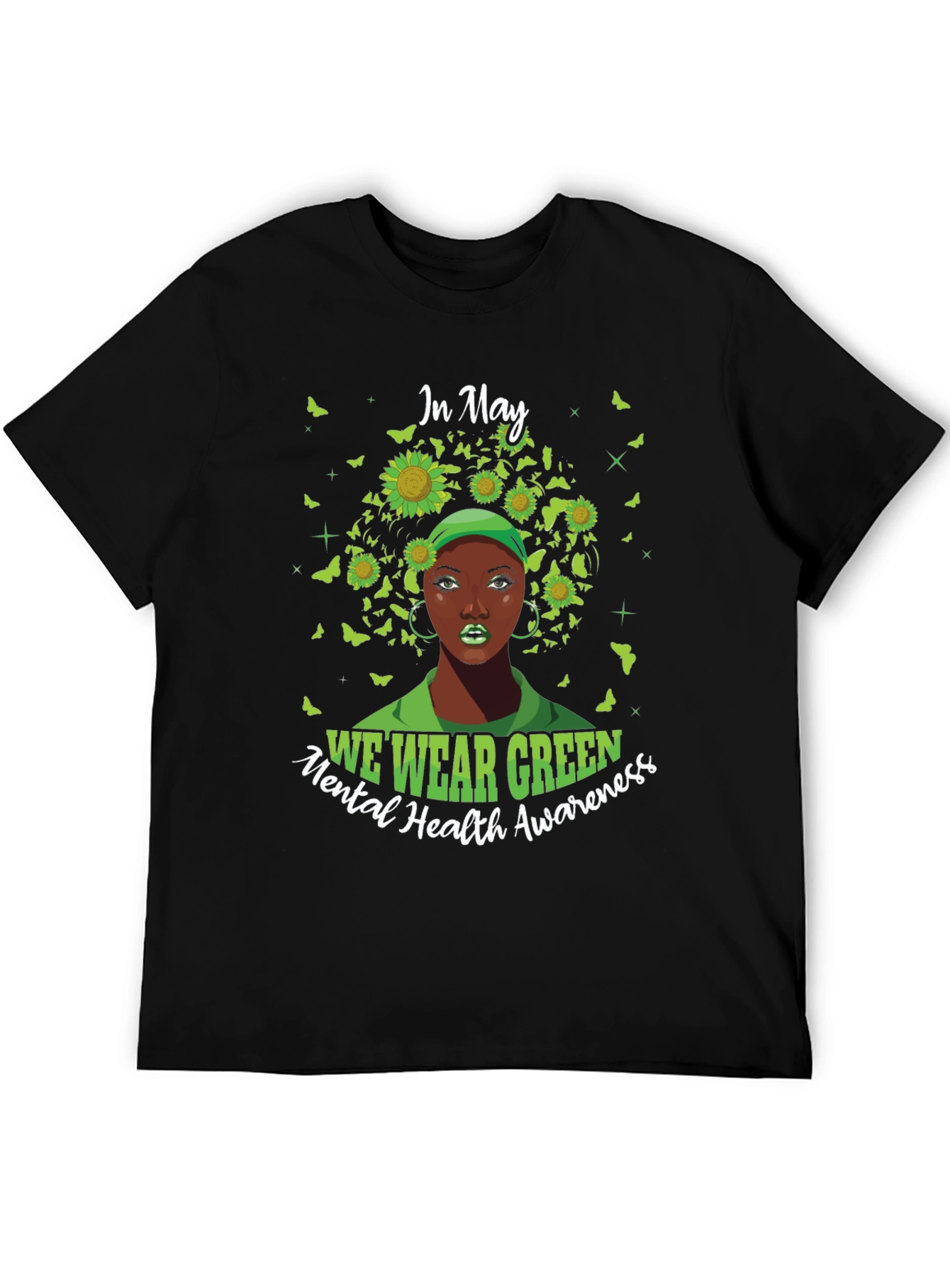 In May We Wear Green Mental Health Awareness T-Shirt