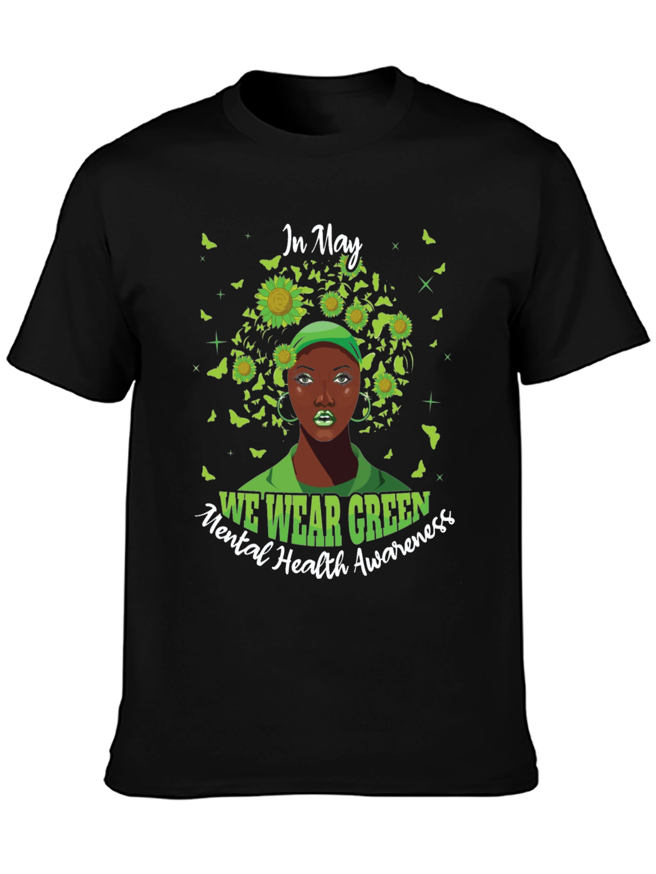 In May We Wear Green Mental Health Awareness T-Shirt