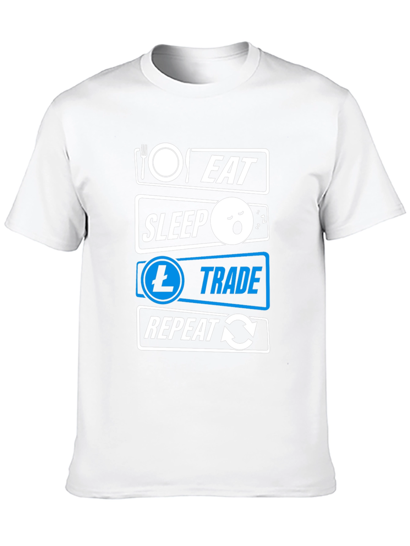 Eat Sleep Trade Repeat Black T-Shirt