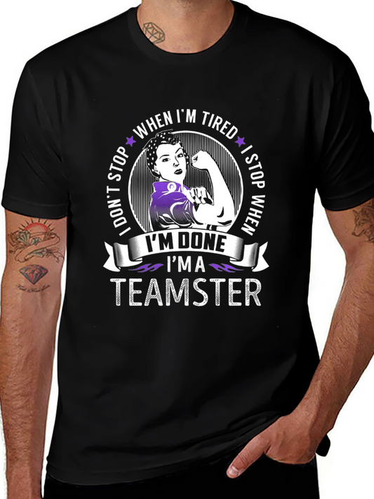 Teamster Woman Graphic T-Shirt - When Im Done