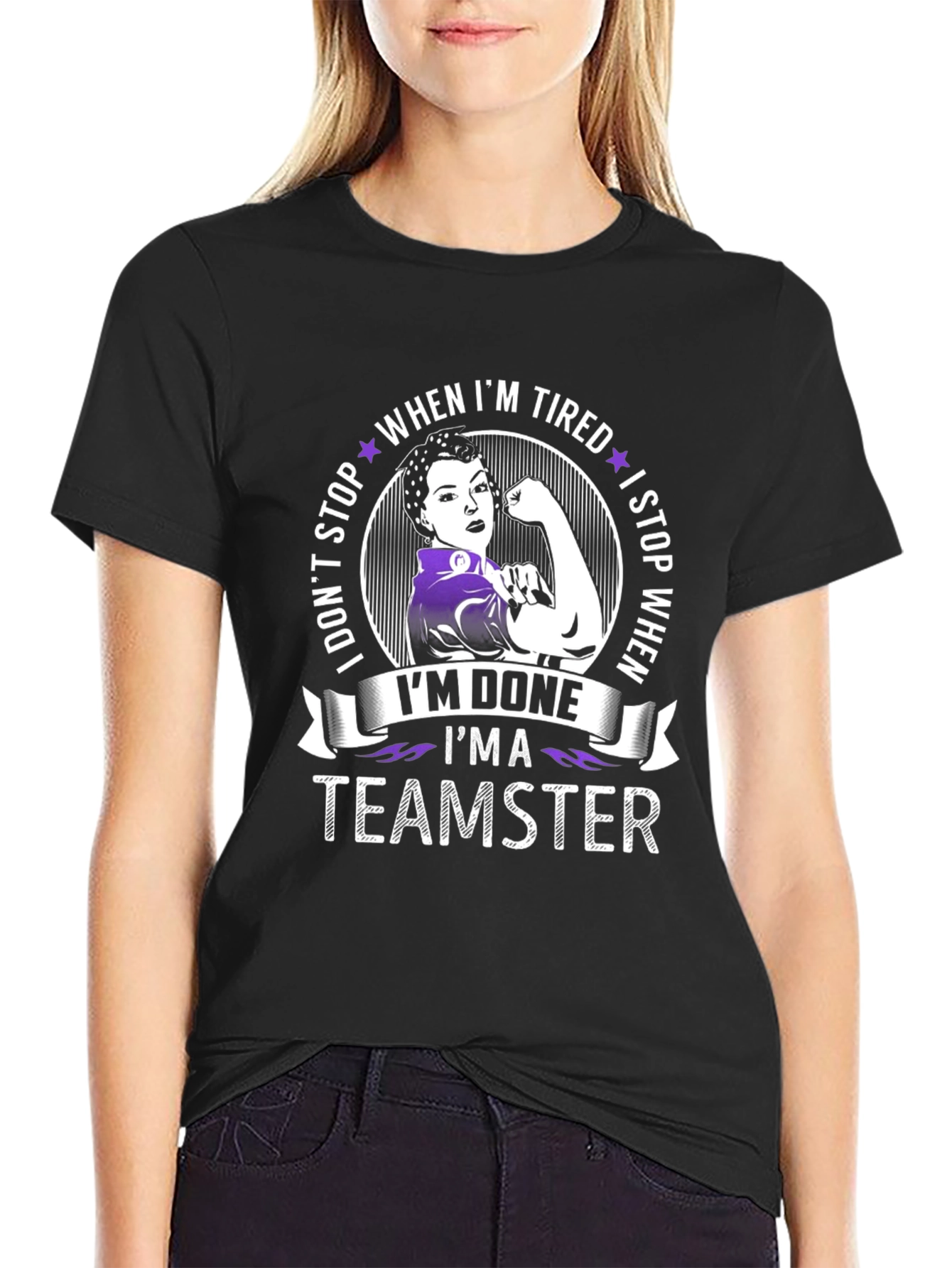 Teamster Woman Graphic T-Shirt - When Im Done