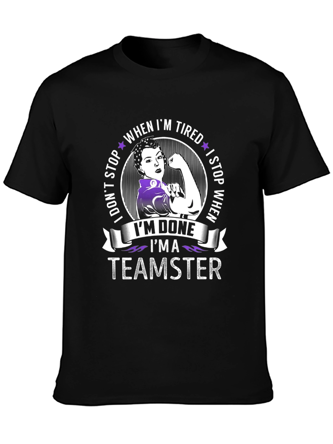 Teamster Woman Graphic T-Shirt - When Im Done