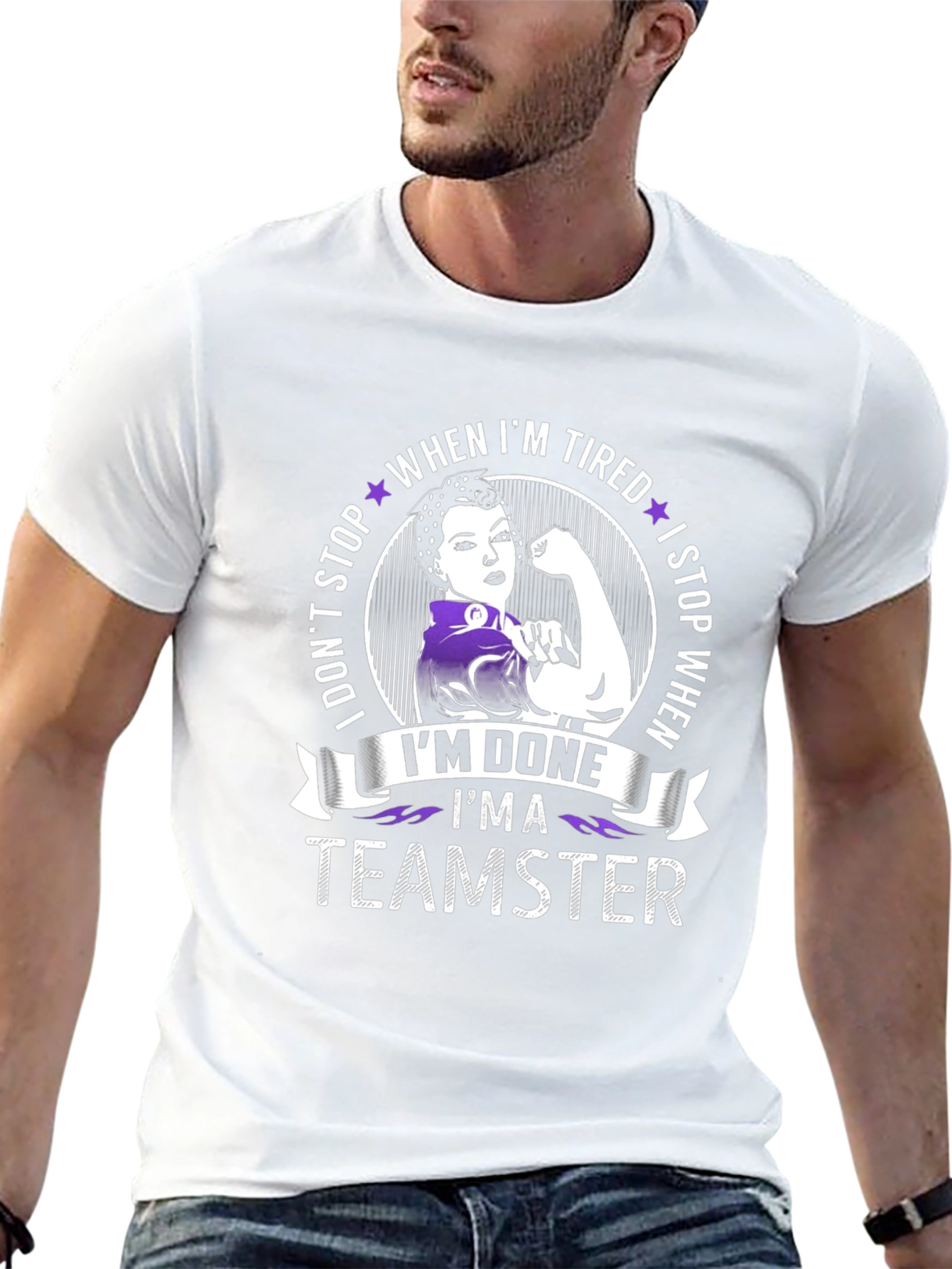 Teamster Woman Graphic T-Shirt - When Im Done