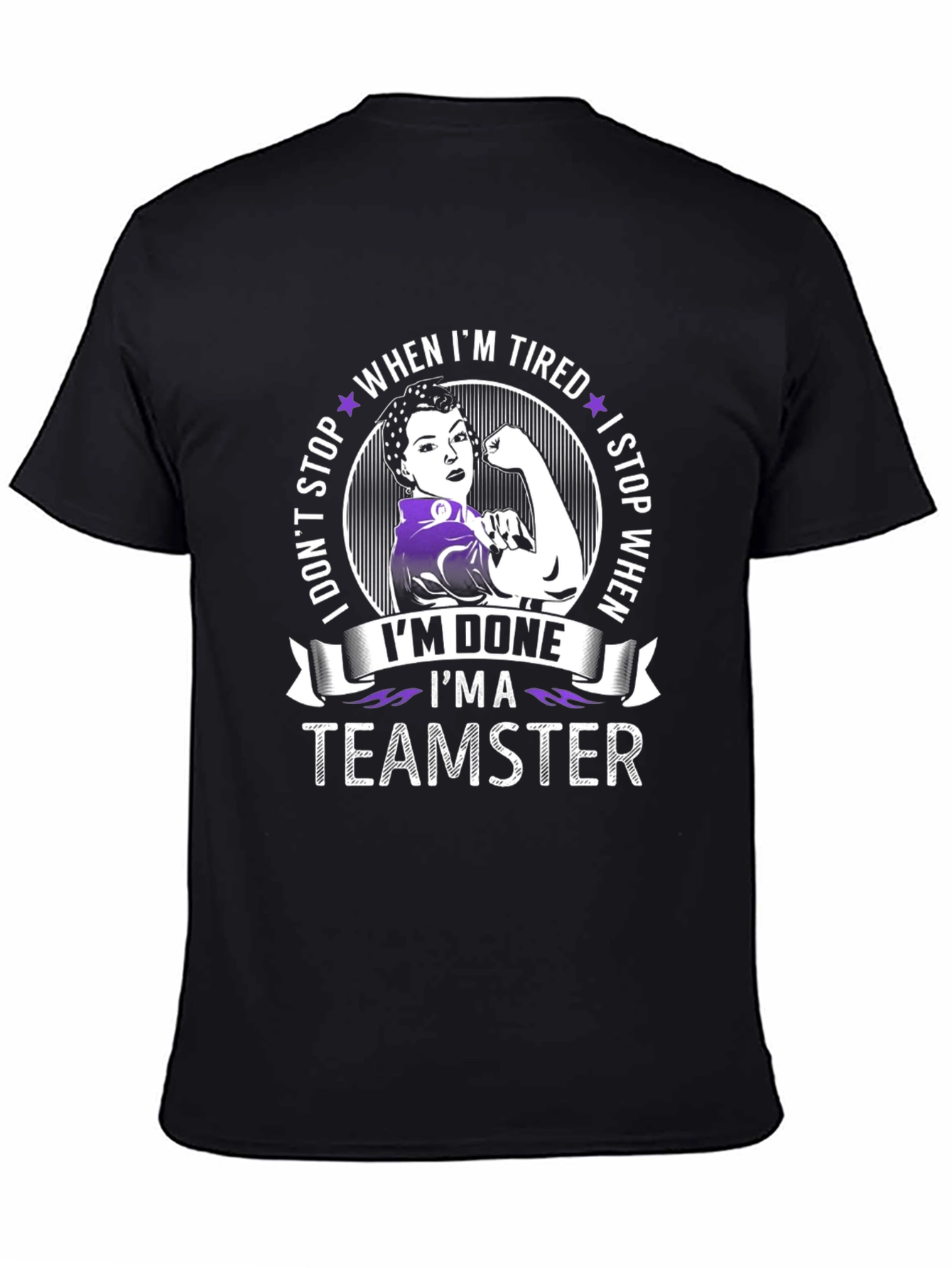 Teamster Woman Graphic T-Shirt - When Im Done