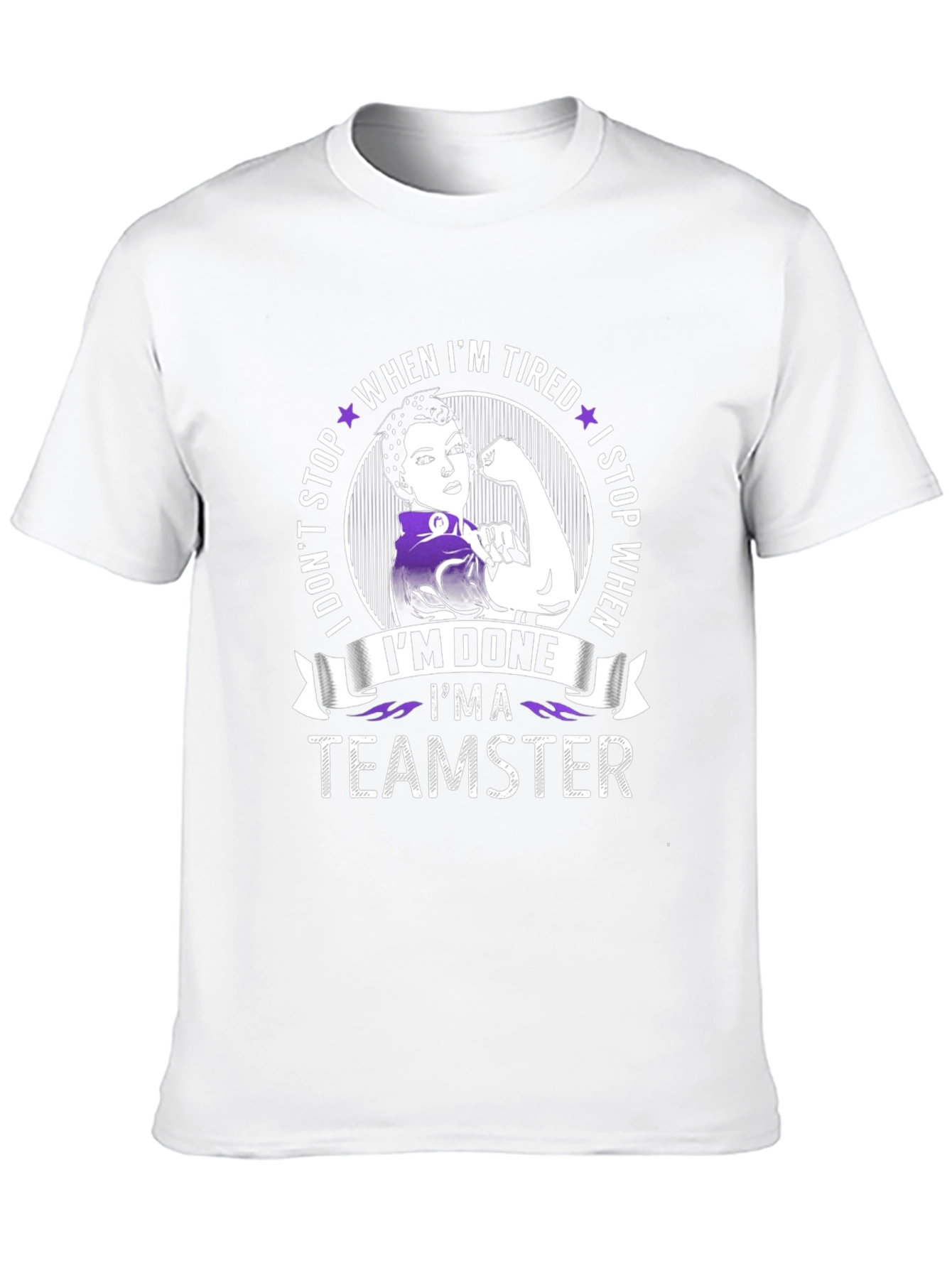 Teamster Woman Graphic T-Shirt - When Im Done