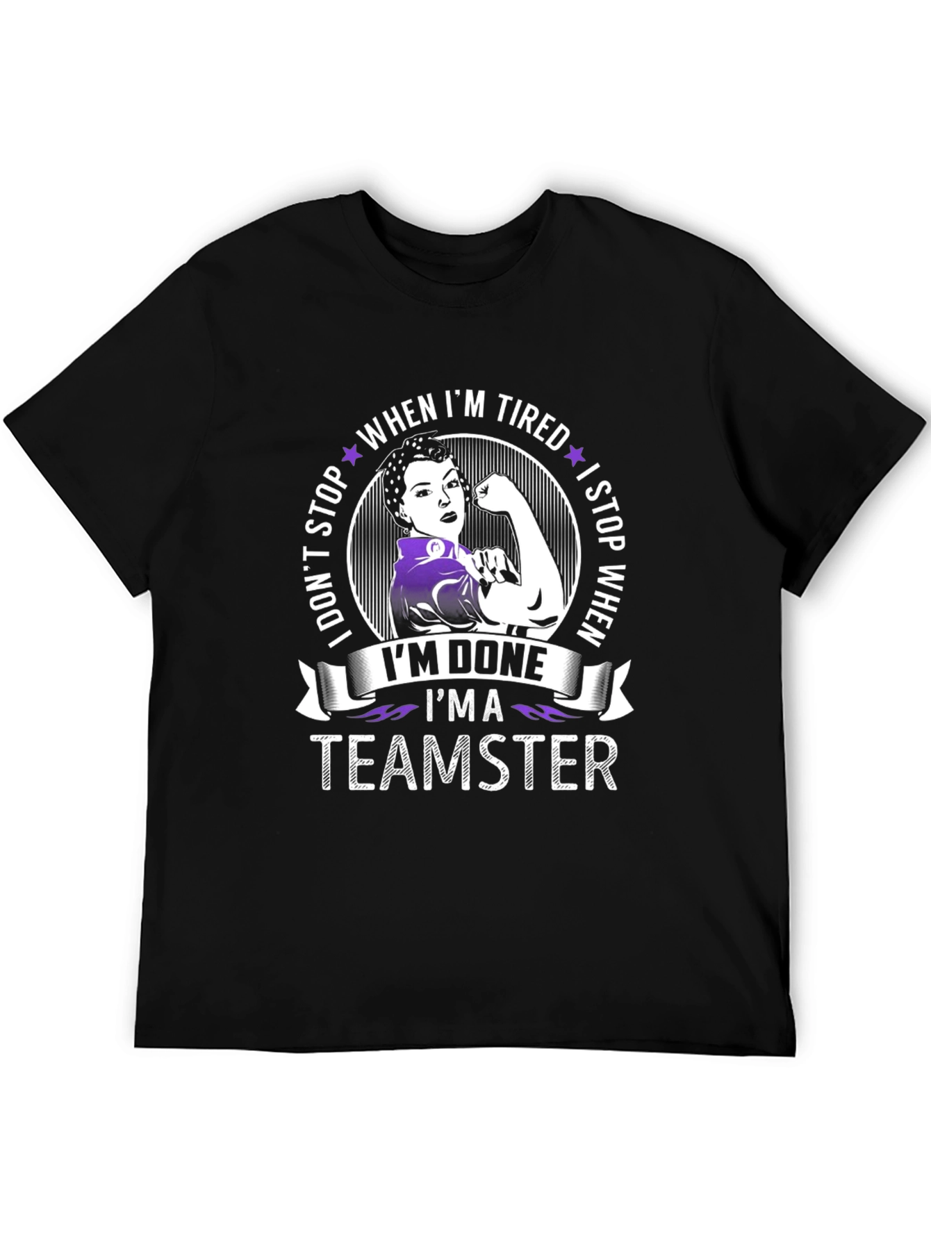 Teamster Woman Graphic T-Shirt - When Im Done