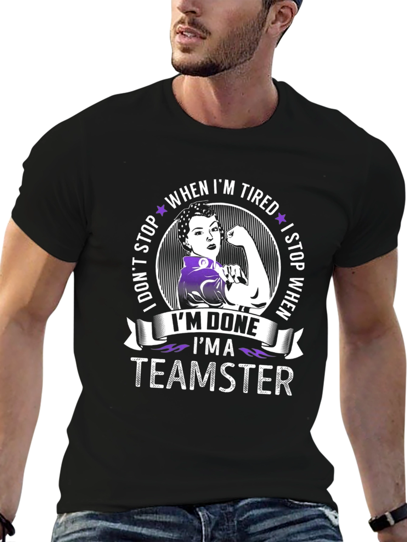 Teamster Woman Graphic T-Shirt - When Im Done