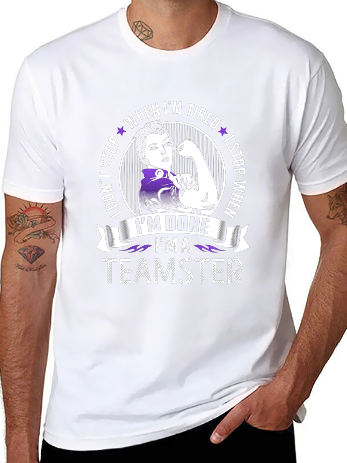 Teamster Woman Graphic T-Shirt - When Im Done