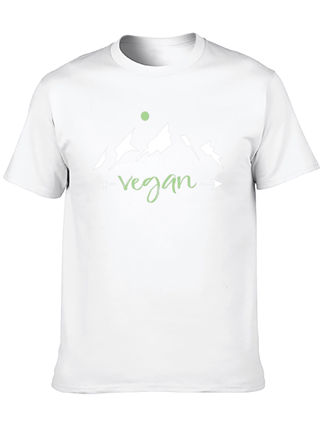 Vegan Mountain Arrow T-Shirt - Black