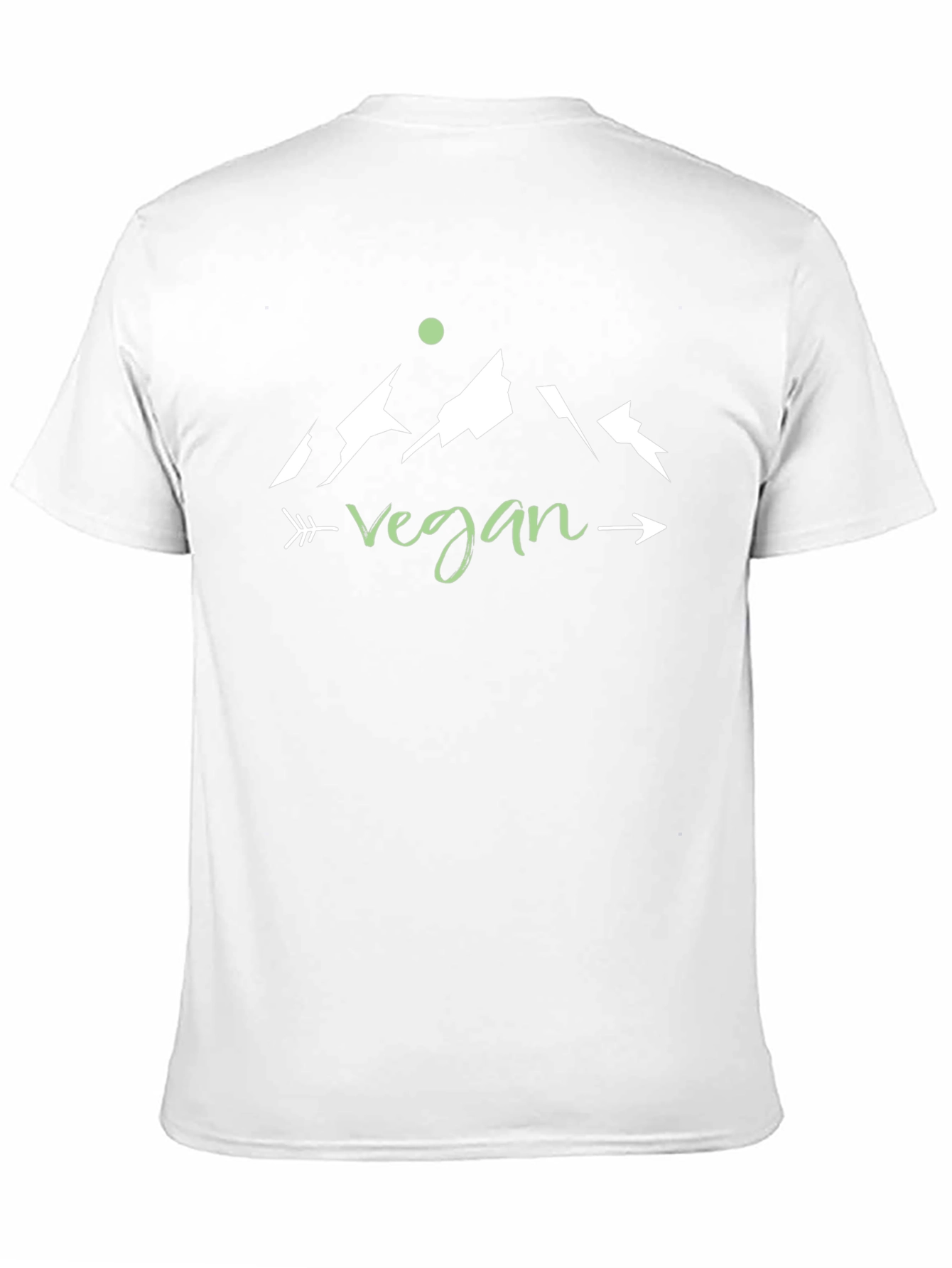 Vegan Mountain Arrow T-Shirt - Black