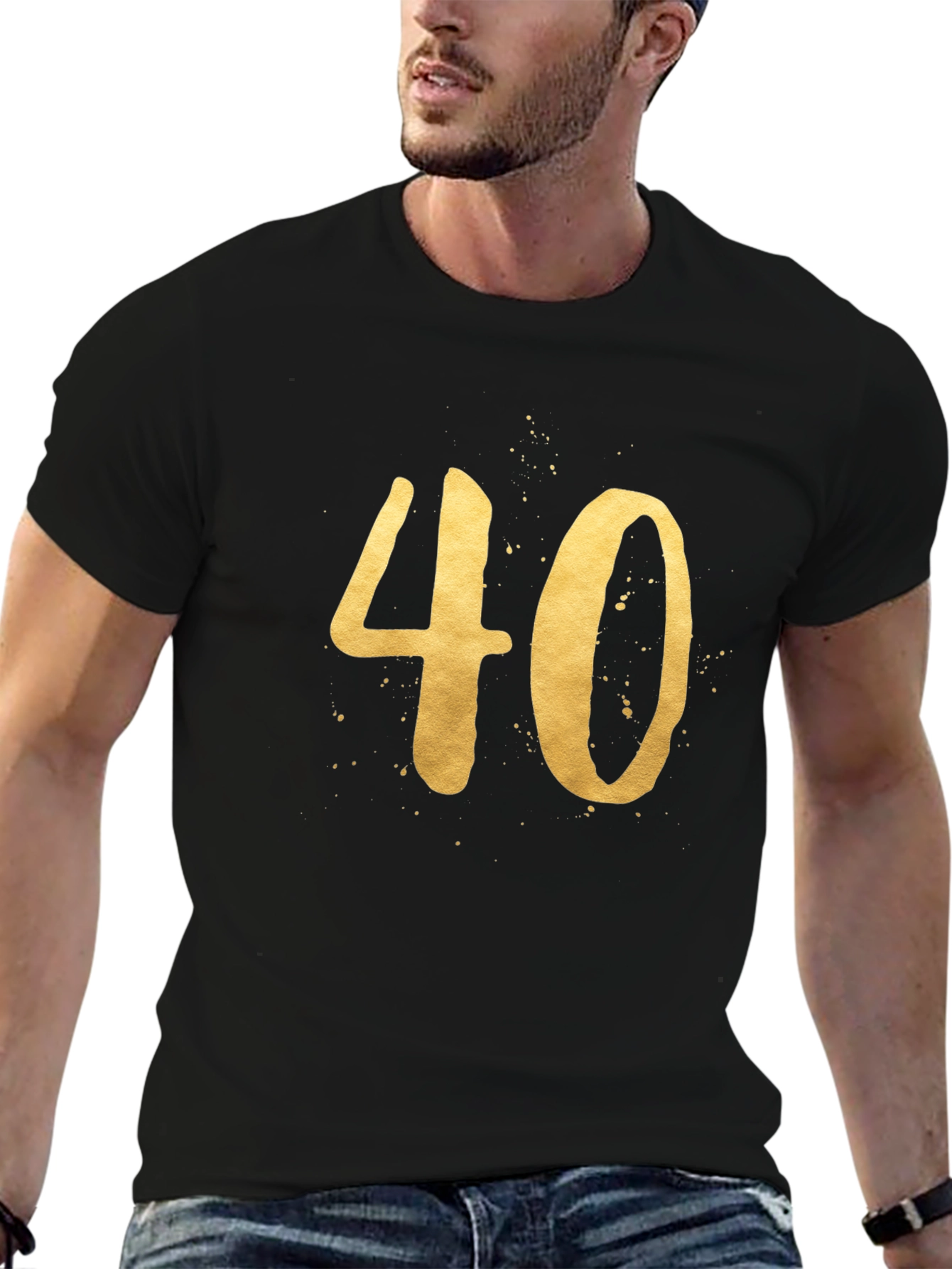 Golden 40th Birthday T-Shirt