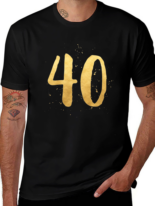 Golden 40th Birthday T-Shirt
