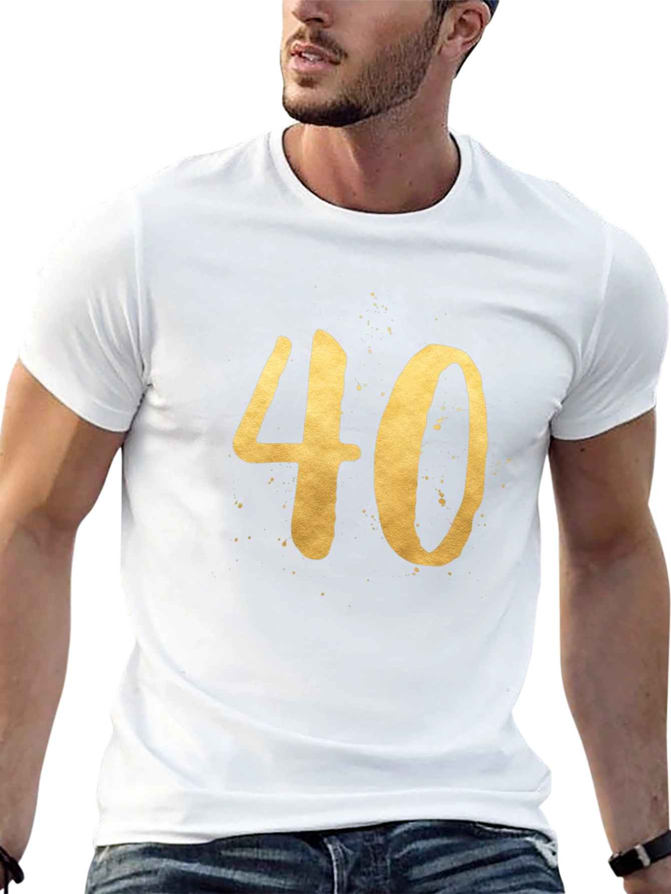 Golden 40th Birthday T-Shirt