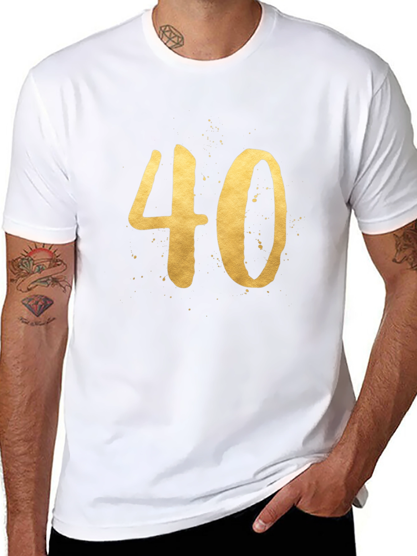Golden 40th Birthday T-Shirt