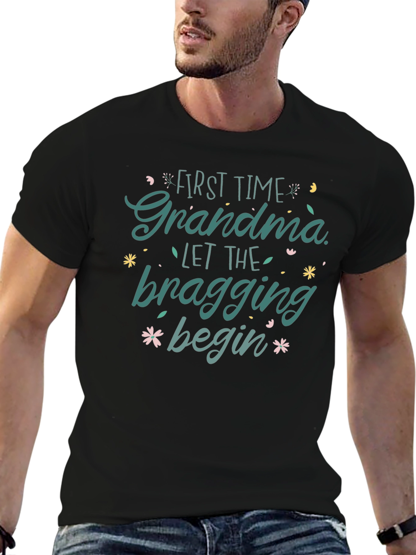 First Time Grandma Bragging Rights Tee