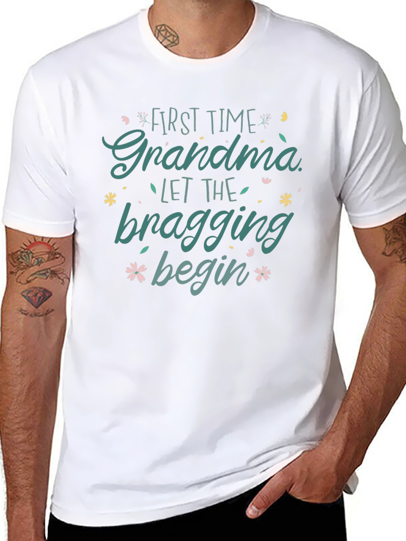 First Time Grandma Bragging Rights Tee