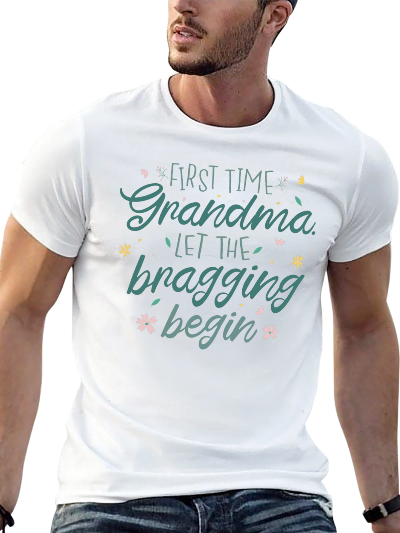 First Time Grandma Bragging Rights Tee