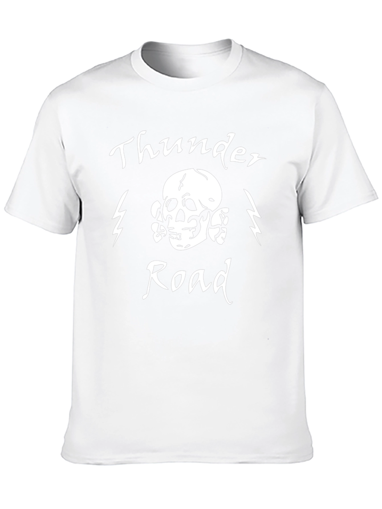 Thunder Road Skull Graphic Tee - Black