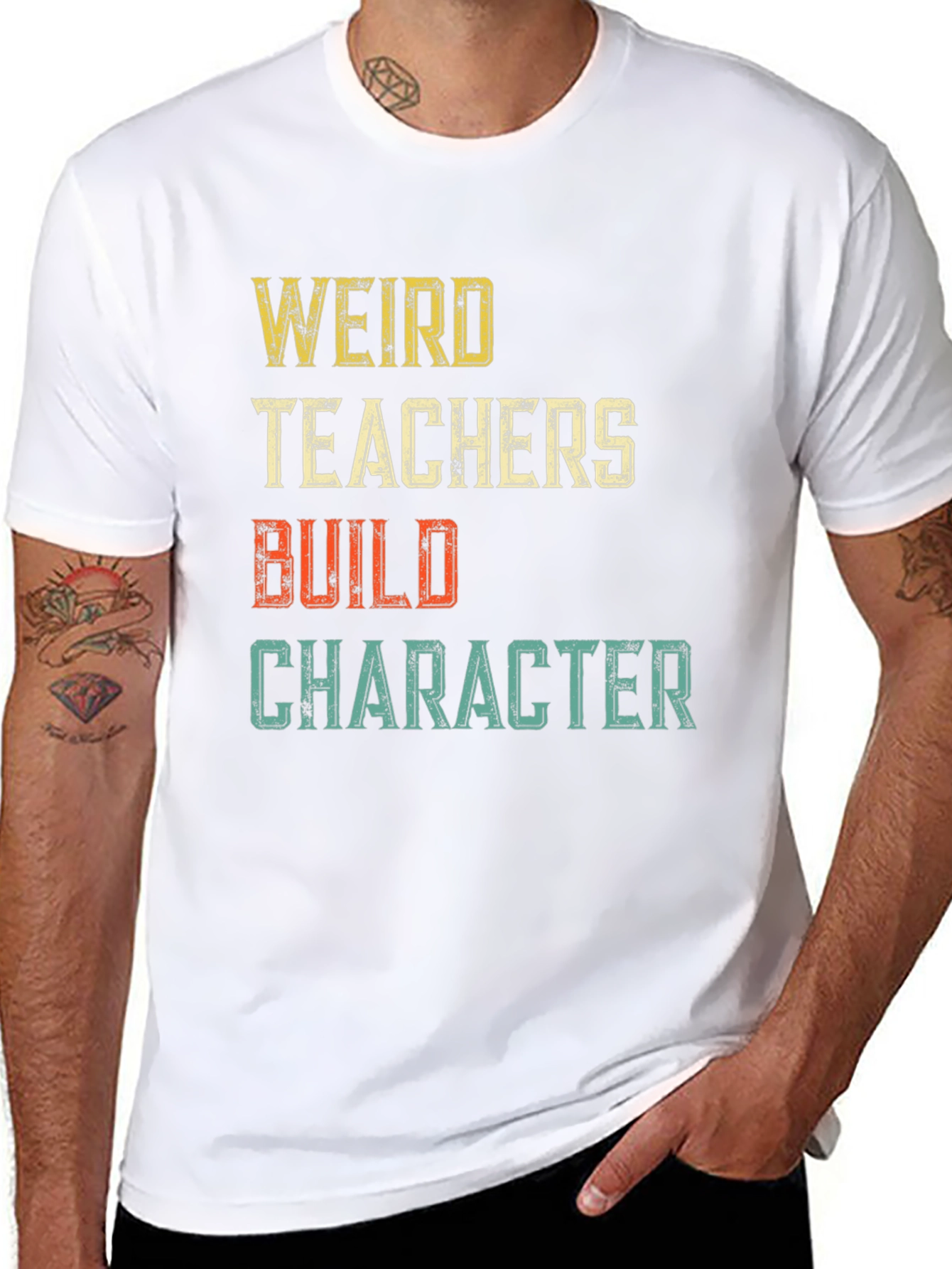 Weird Teachers Build Character Graphic T-Shirt