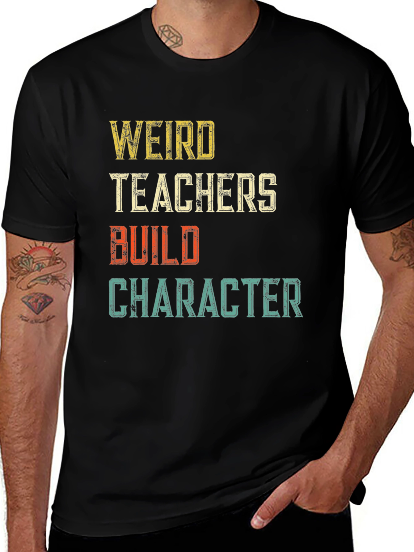 Weird Teachers Build Character Graphic T-Shirt