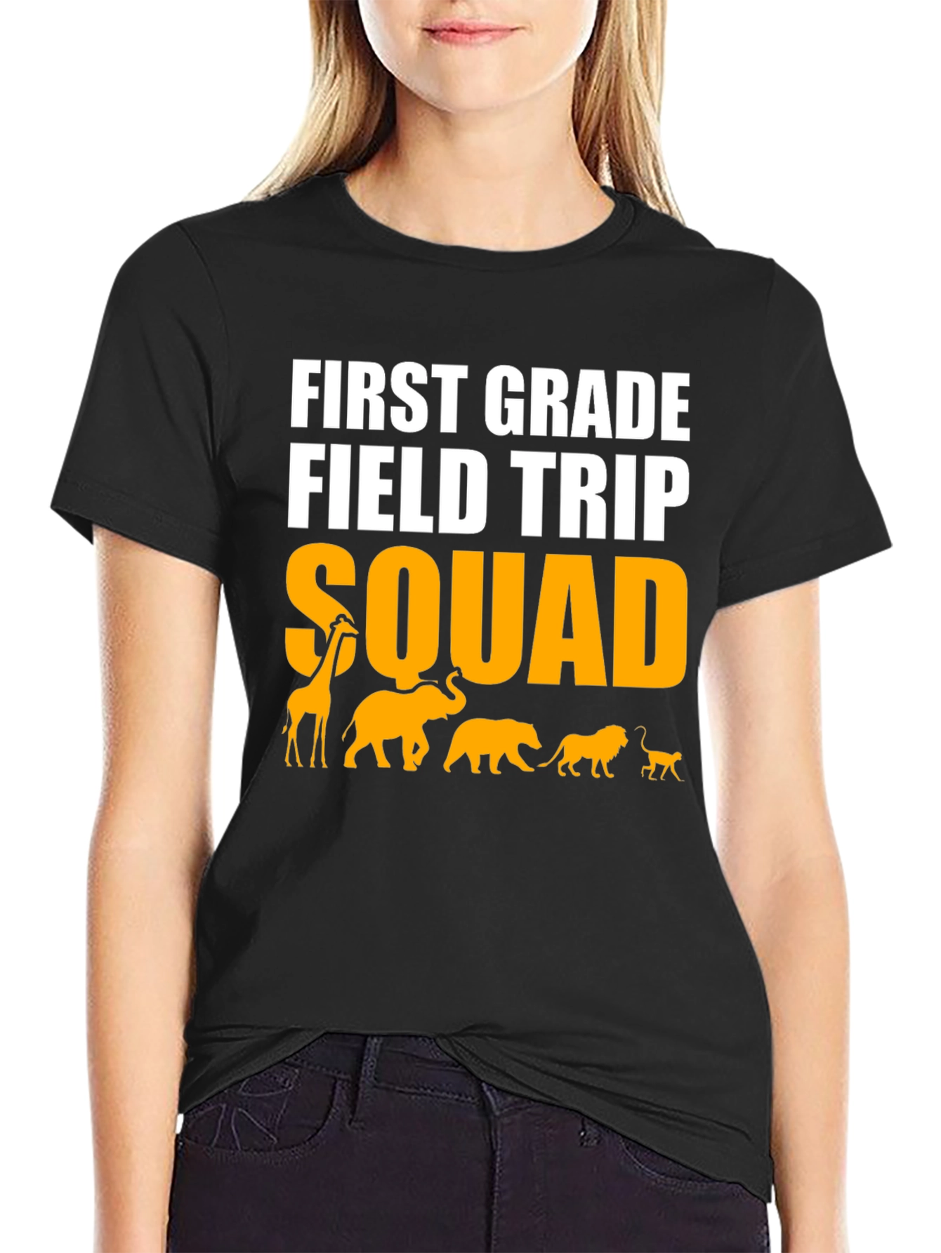 First Grade Field Trip Squad Graphic Tee