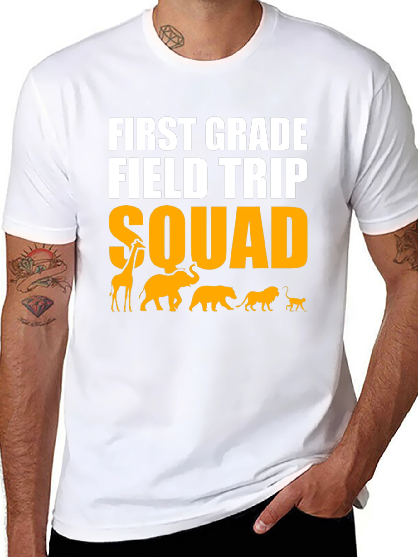 First Grade Field Trip Squad Graphic Tee