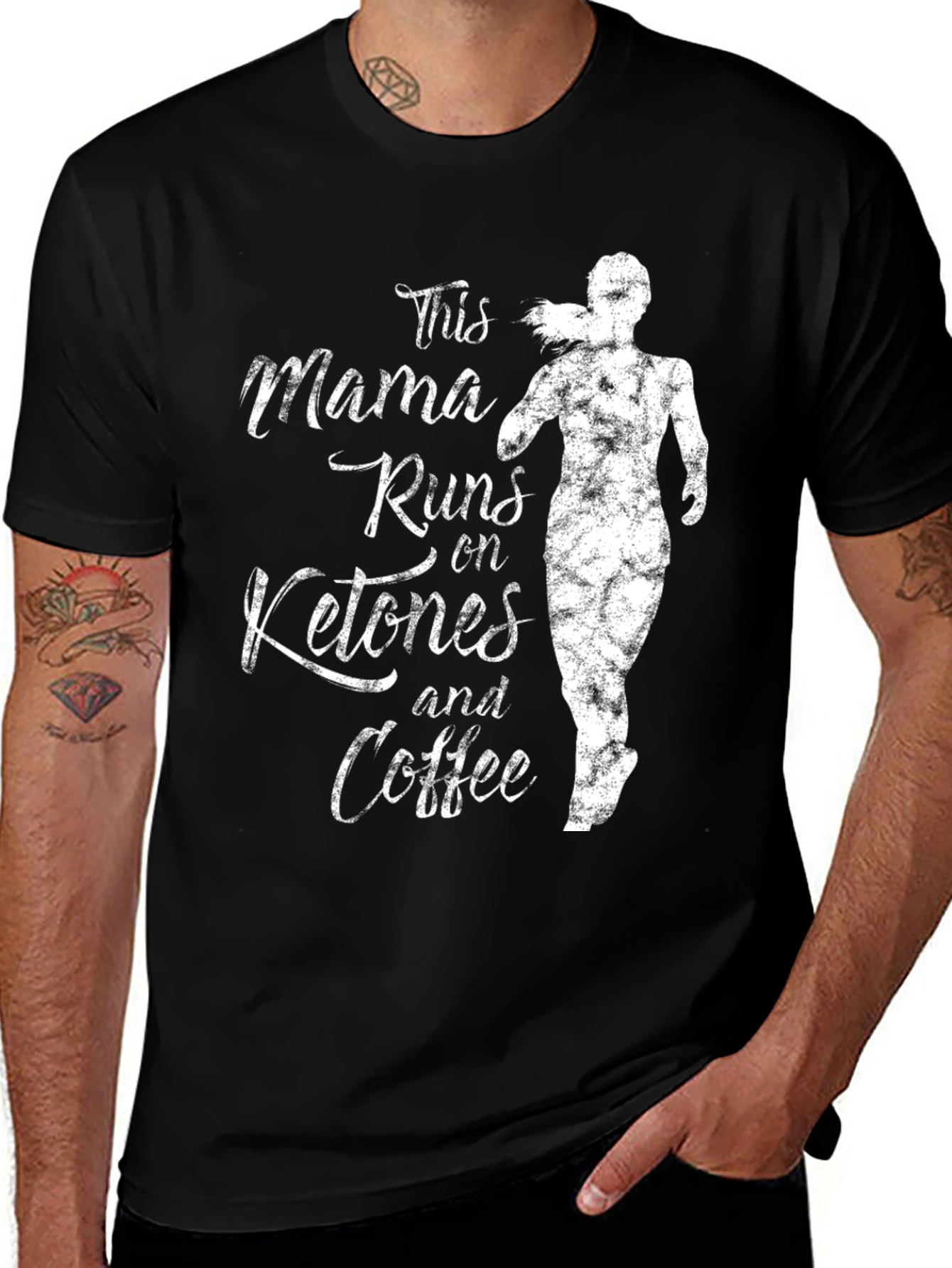 Mama Runs on Ketones and Coffee T-Shirt