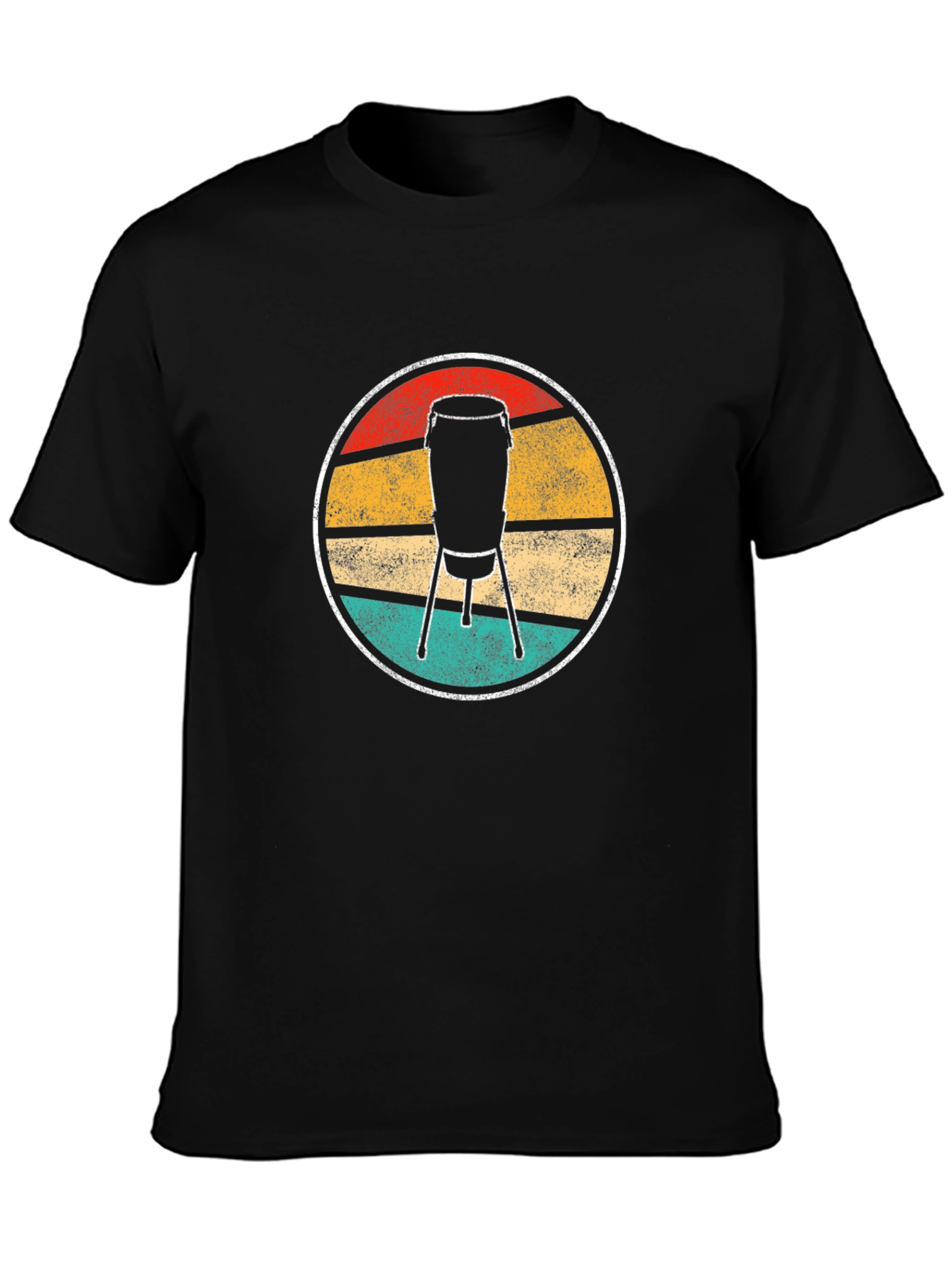 Retro Conga Drum T-Shirt - Music Lover Tee