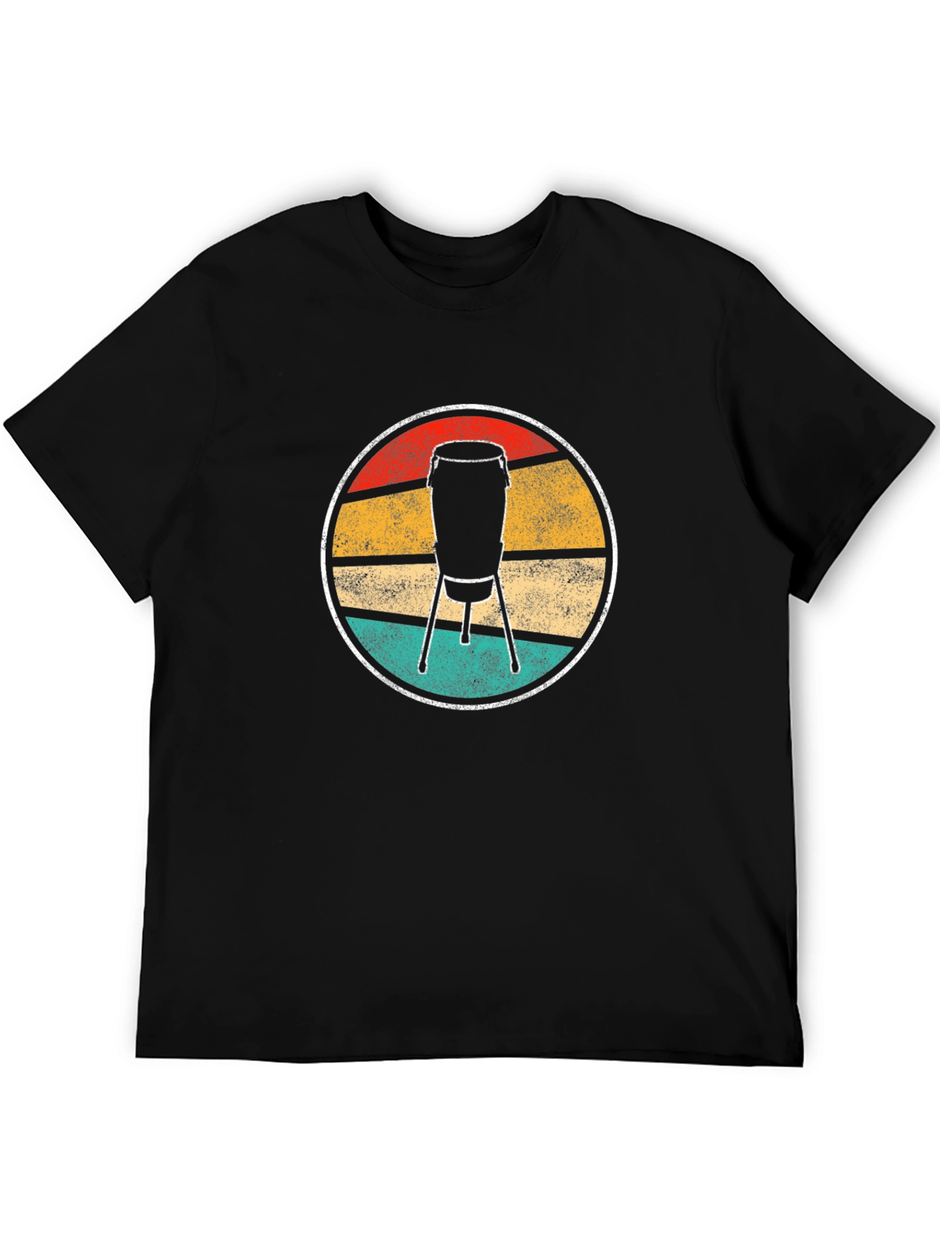 Retro Conga Drum T-Shirt - Music Lover Tee