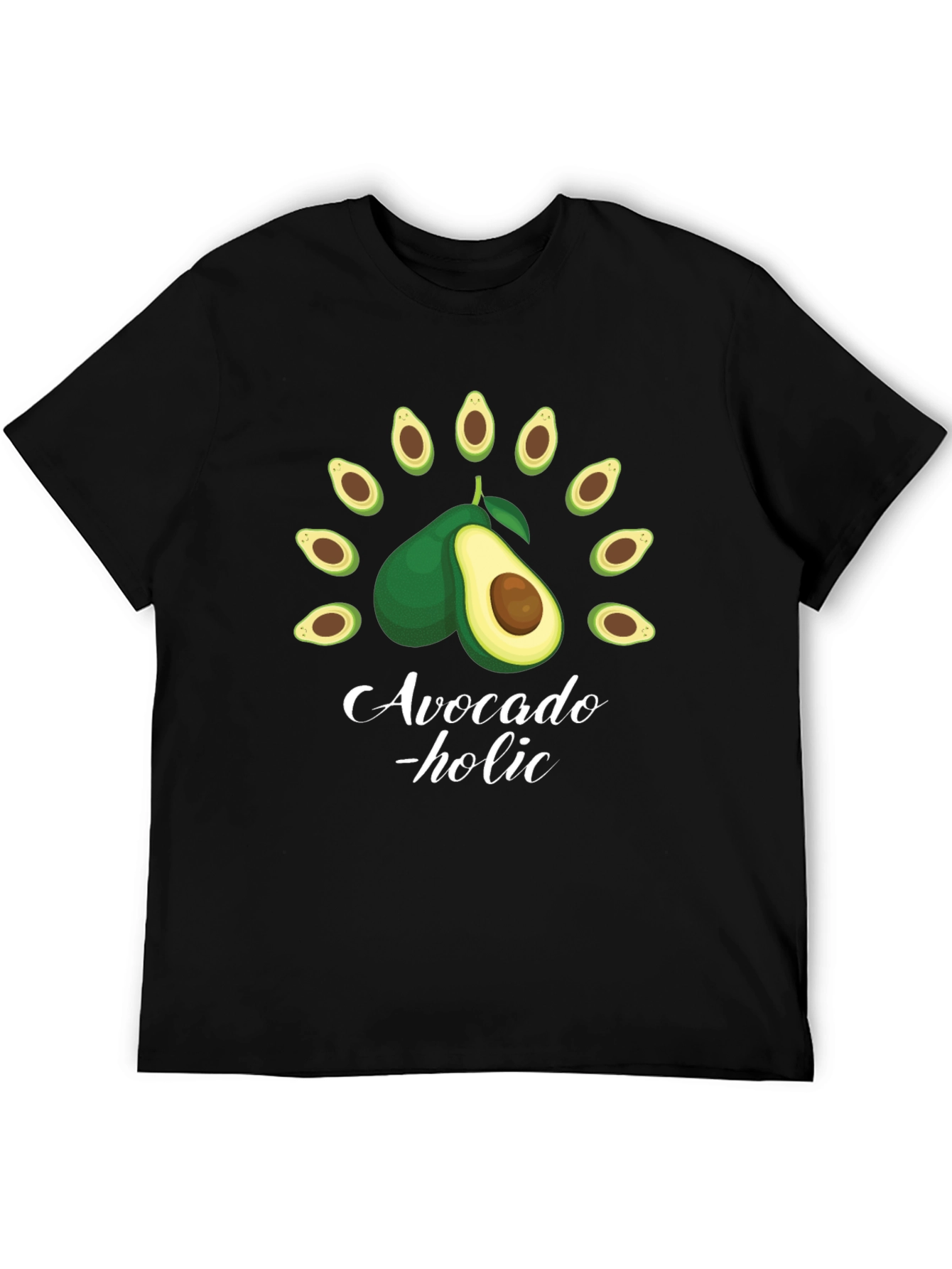Avocado-holic Black Graphic Tee